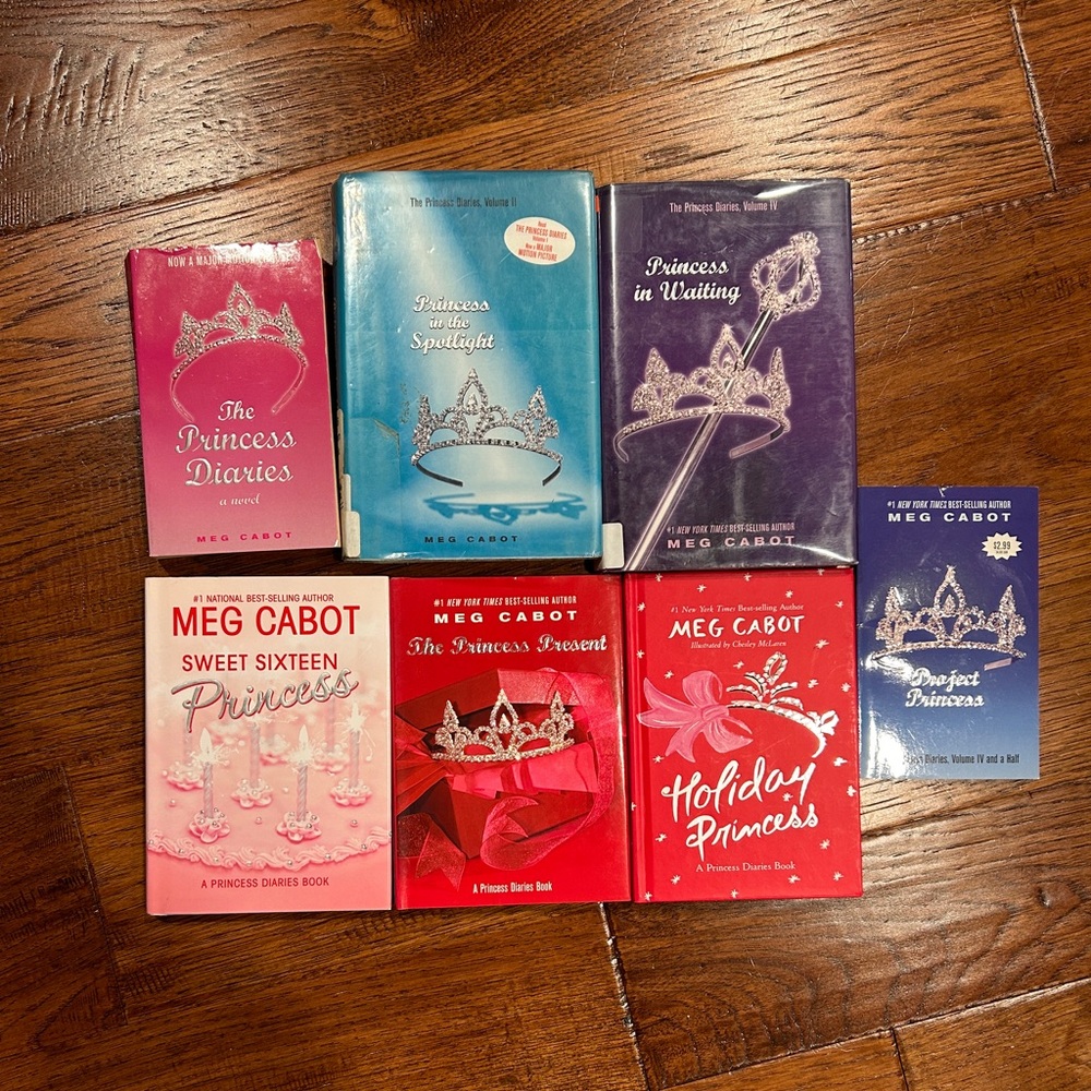 The Princess Diaries Series by Meg Cabot - Lot of 7 Books